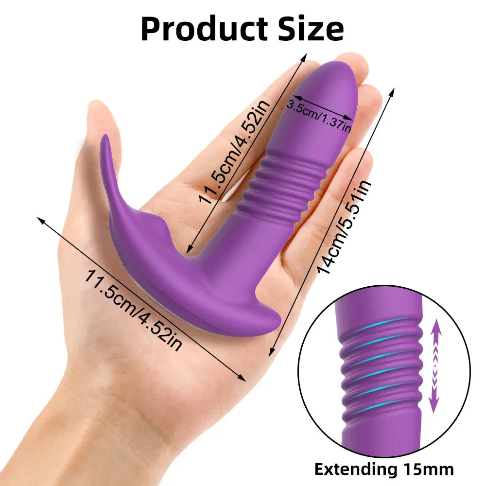 App Controlled Thrusting Vagina Panties Vibrator Wearable Clit Stimulator for Women-4