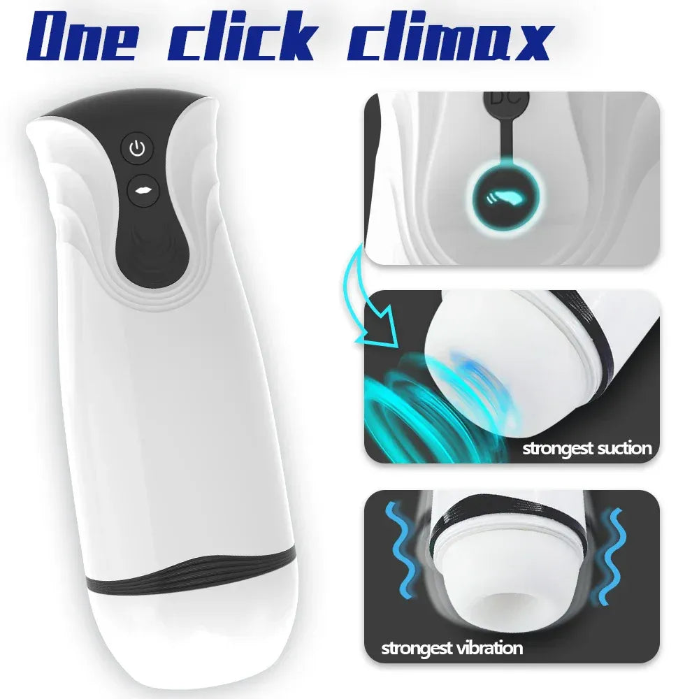 Automatic Male Masturbator Cup Realistic Oral for Men-1