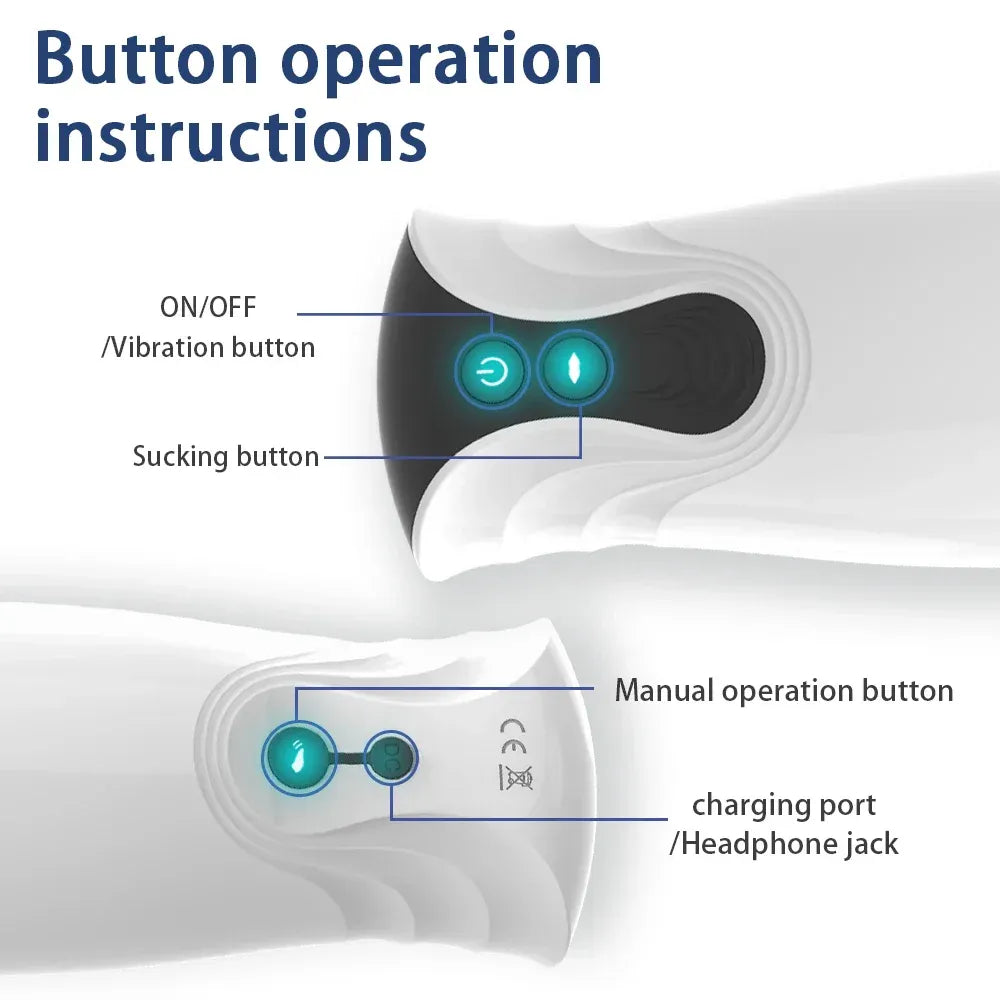Automatic Male Masturbator Cup Realistic Oral for Men-4