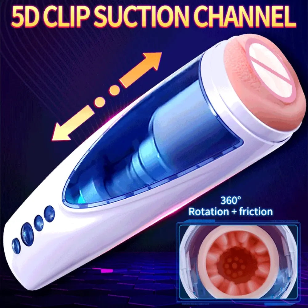 Automatic Male Masturbator Strong Vibrating 5d Vagina Pocket Pussy for Men-1