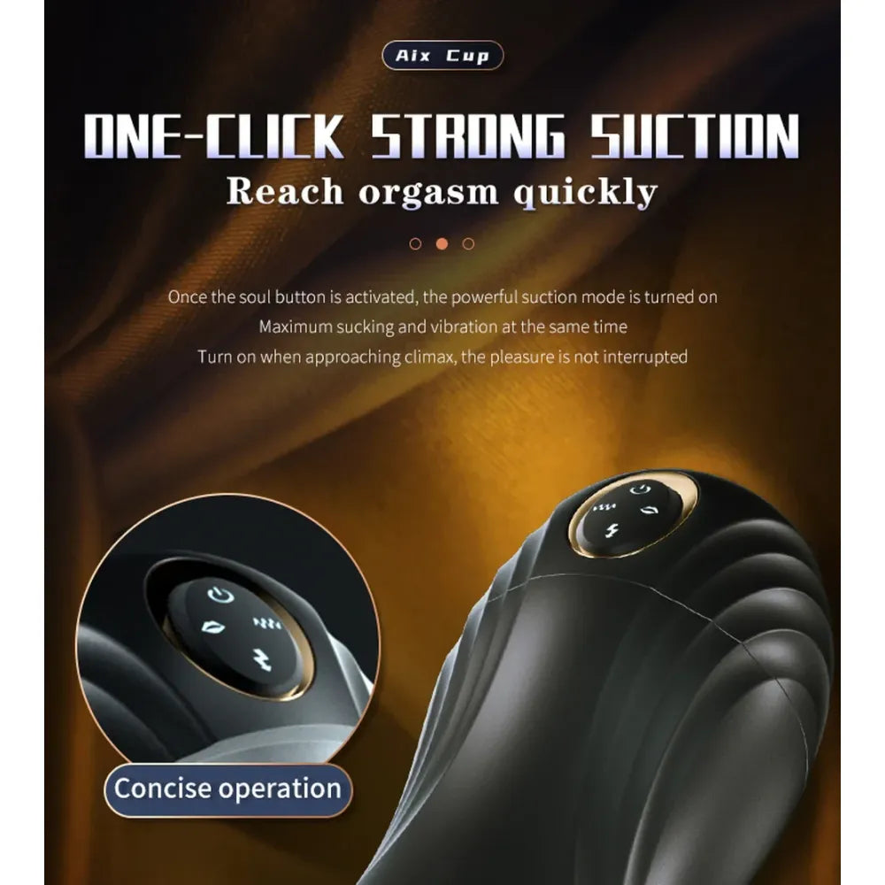 Automatic Sucking Male Masturbation Cup Oral Vagina Adult Vibrator for Men-3