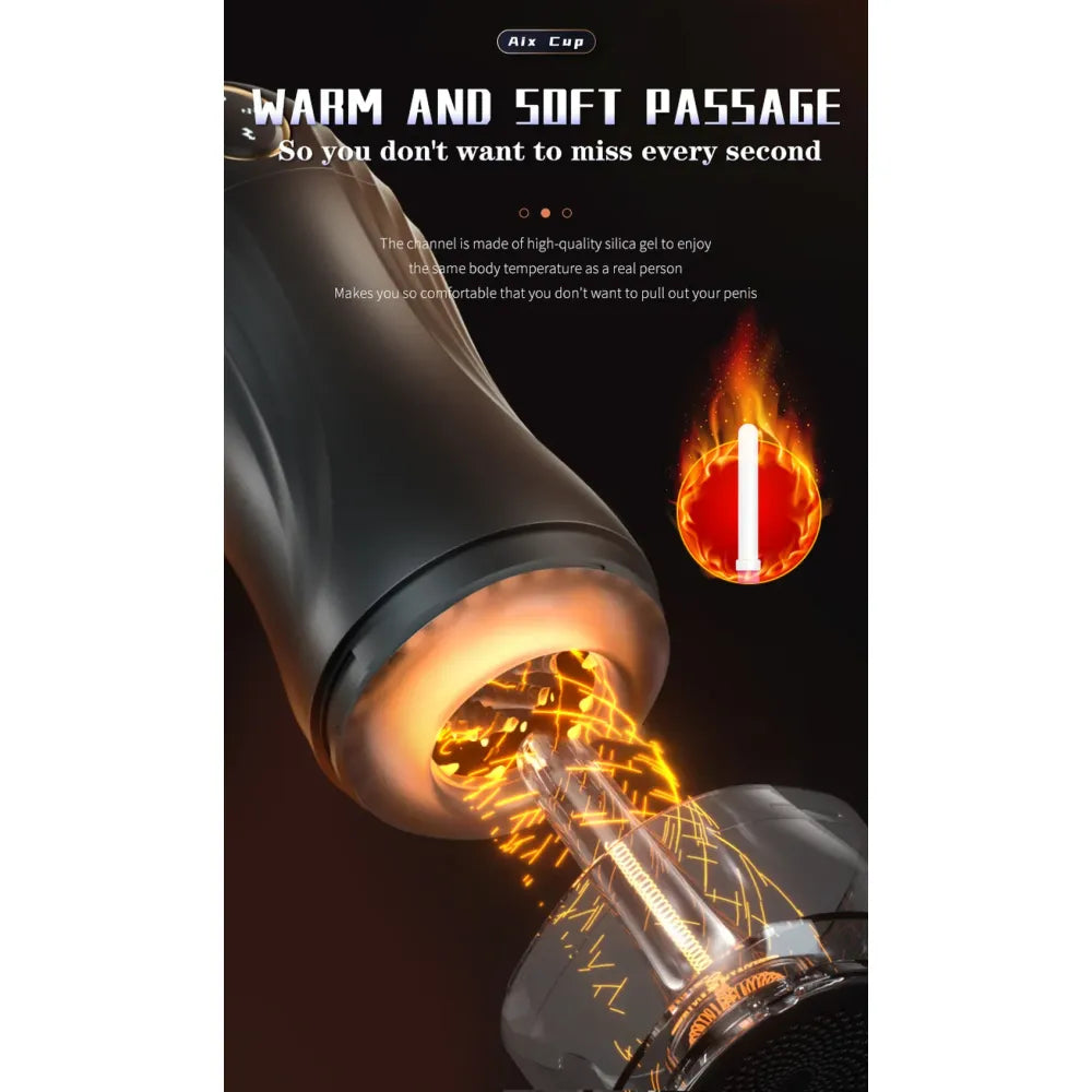 Automatic Sucking Male Masturbation Cup Oral Vagina Adult Vibrator for Men-4