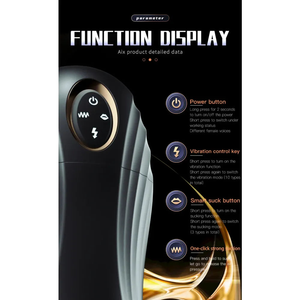 Automatic Sucking Male Masturbation Cup Oral Vagina Adult Vibrator for Men-2