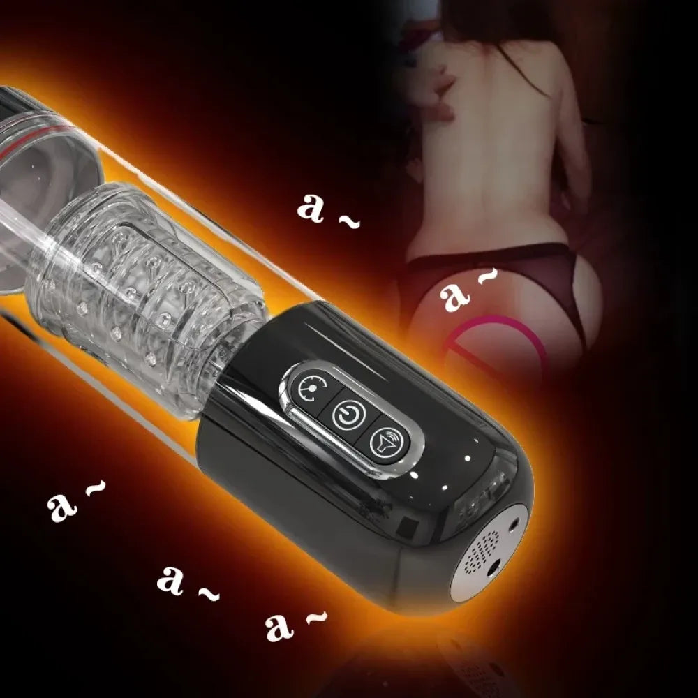 Automatic Sucking Masturbator Cup for Men Realistic Vaginal Suction Pocket Blowjob Toy-3