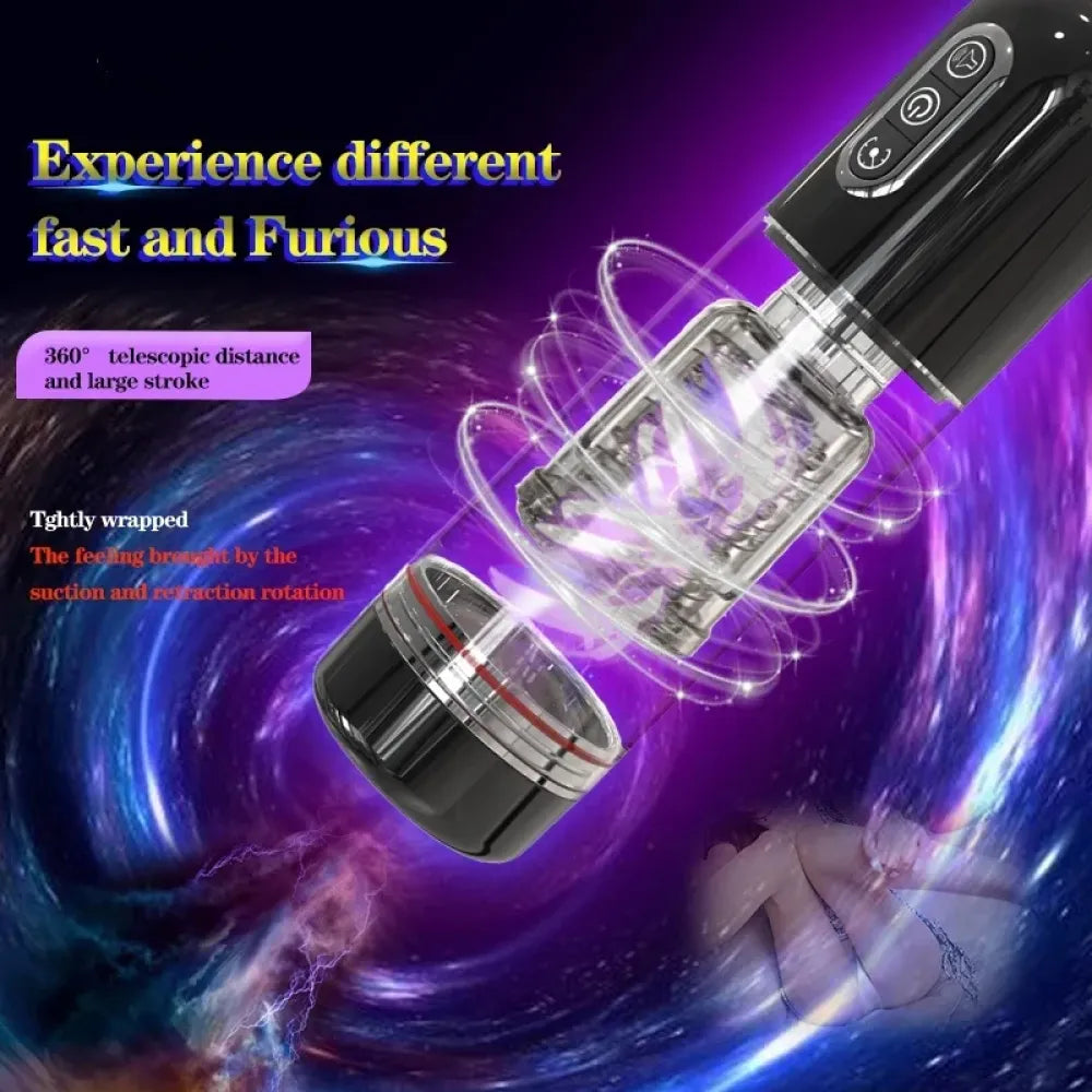 Automatic Sucking Masturbator Cup for Men Realistic Vaginal Suction Pocket Blowjob Toy-2