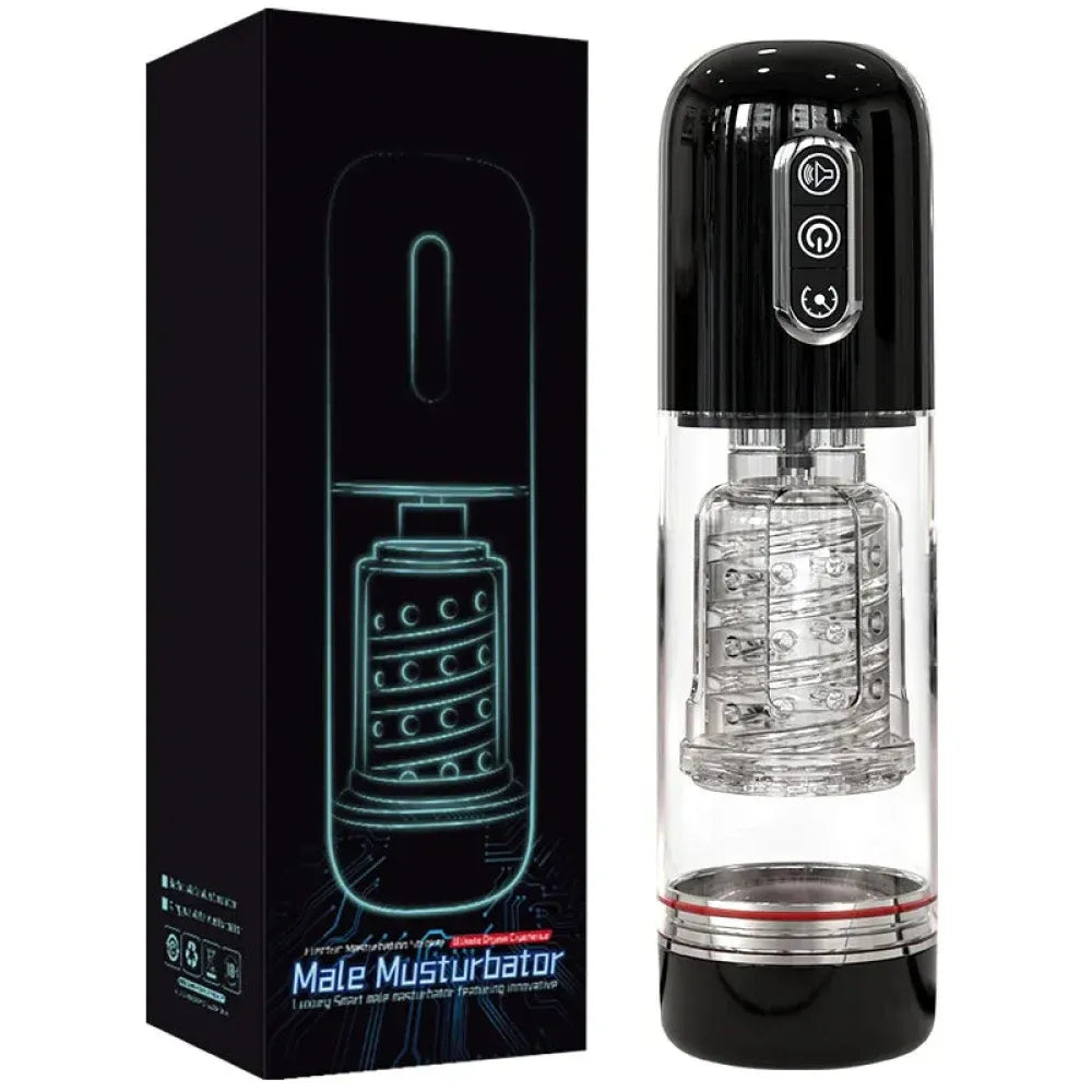 Automatic Sucking Masturbator Cup for Men Realistic Vaginal Suction Pocket Blowjob Toy-0