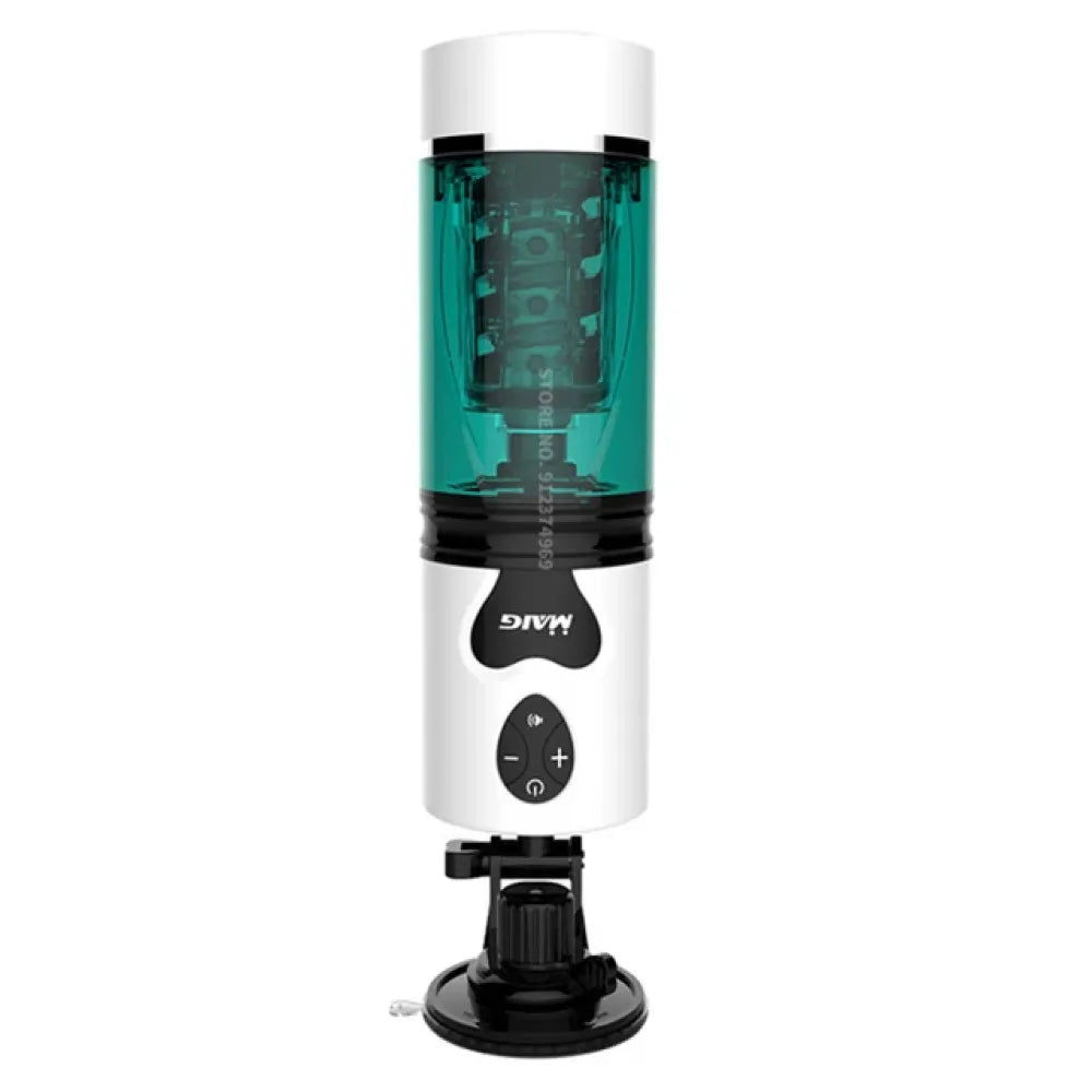 Automatic Telescopic Rotating Masturbator Cup for Men Realistic Vagina Voice Adult Product for 18-0