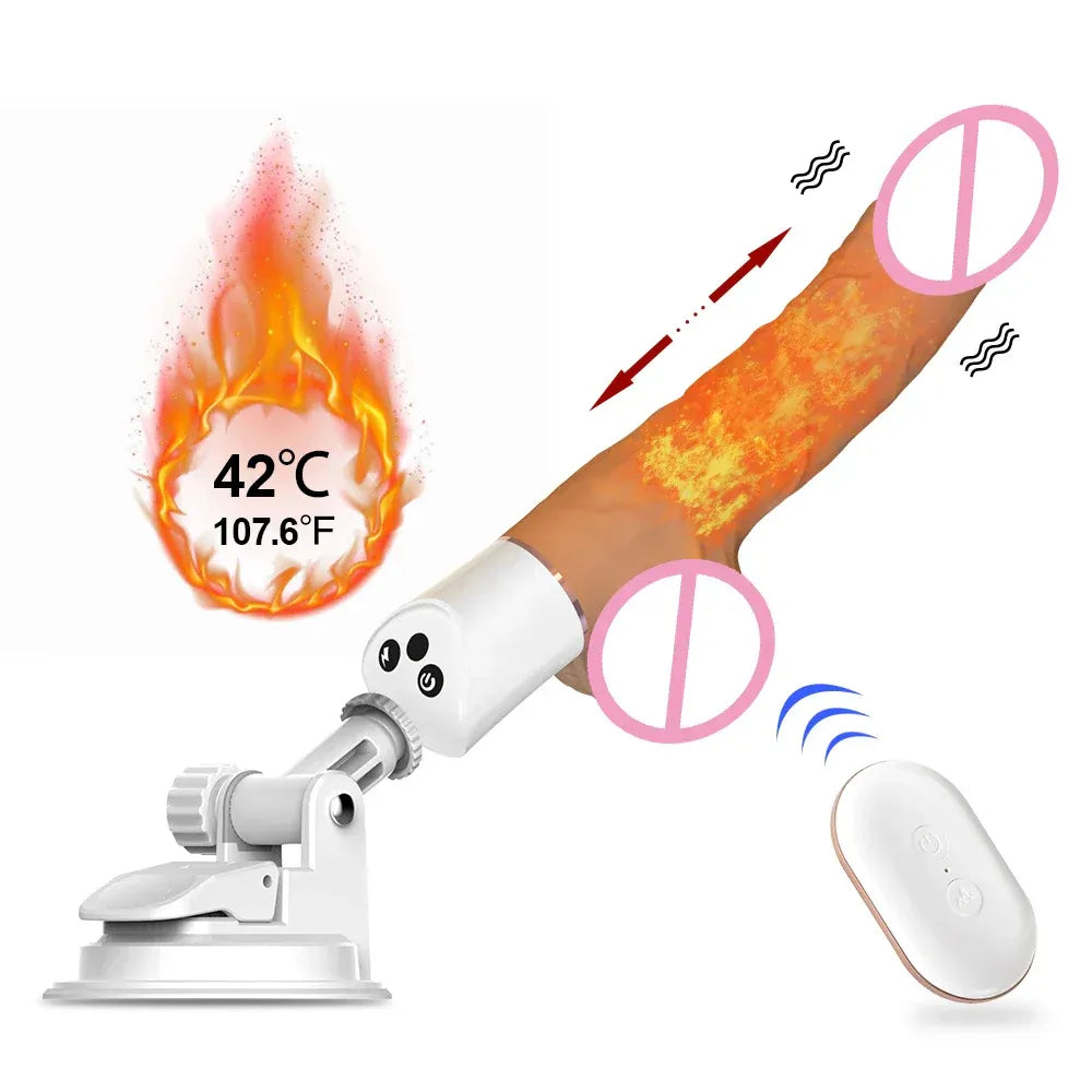 Automatic Thrusting G-Spot Dildo with Suction Cup - Hand-Free Fun!-6