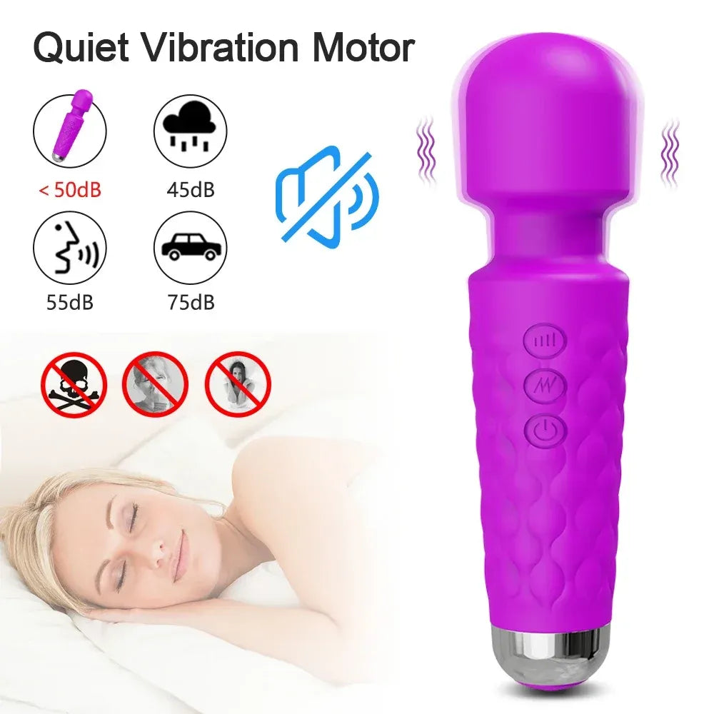 Av Wand Vibrator for Women Stimulator Breast Massager Female Masturbator-4
