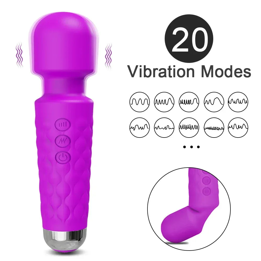 Av Wand Vibrator for Women Stimulator Breast Massager Female Masturbator-3