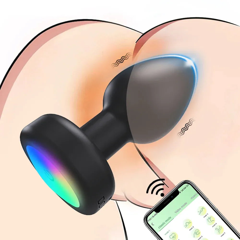 Bluetooth Anal Vibrator Prostate Massager for Enhanced Pleasure-1