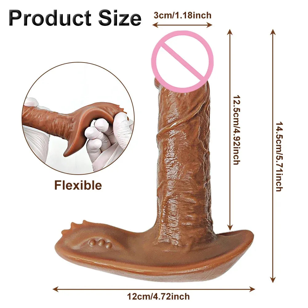 Bluetooth Thrusting Dildo with Heat for Women-1