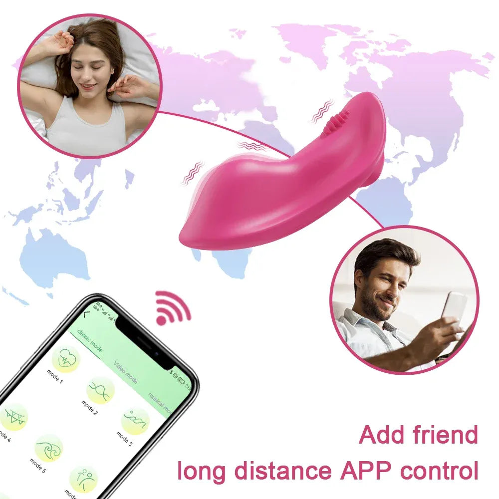 Bluetooth Wearable Vibrator for Women App Controlled Clitoral Stimulator Magnetic Couples-2