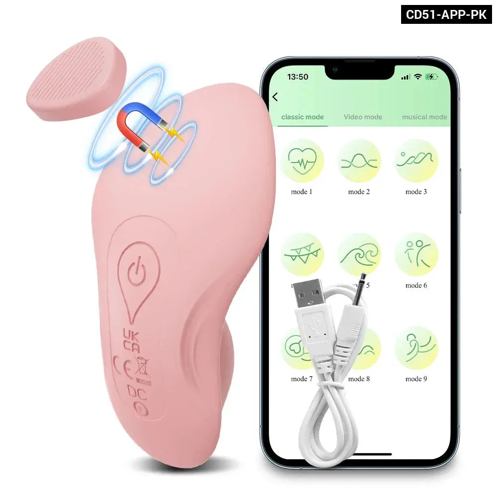 Bluetooth Wearable Vibrator for Women App Controlled Clitoral Stimulator Magnetic Couples-11