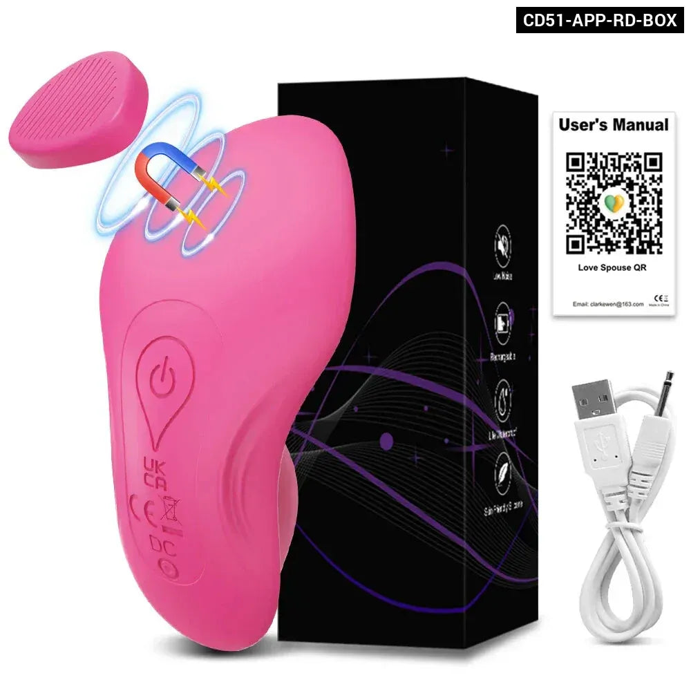 Bluetooth Wearable Vibrator for Women App Controlled Clitoral Stimulator Magnetic Couples-5
