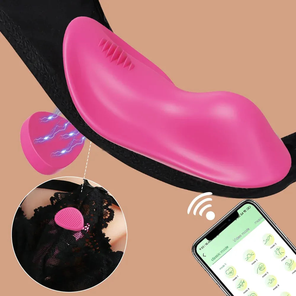 Bluetooth Wearable Vibrator for Women App Controlled Clitoral Stimulator Magnetic Couples-1