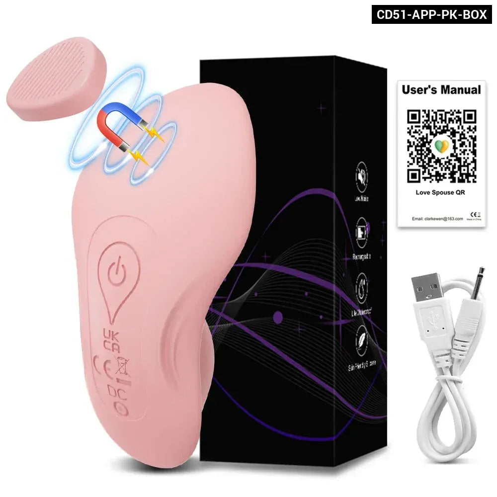 Bluetooth Wearable Vibrator for Women App Controlled Clitoral Stimulator Magnetic Couples-7