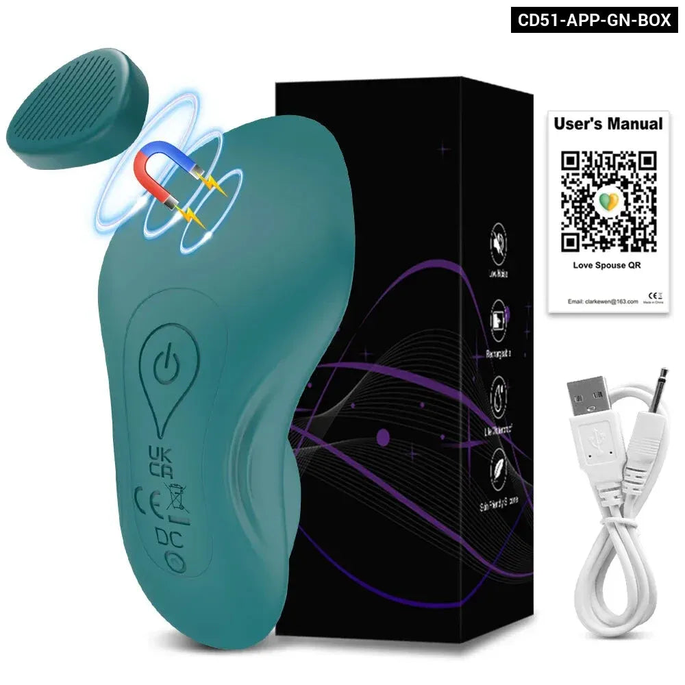 Bluetooth Wearable Vibrator for Women App Controlled Clitoral Stimulator Magnetic Couples-8