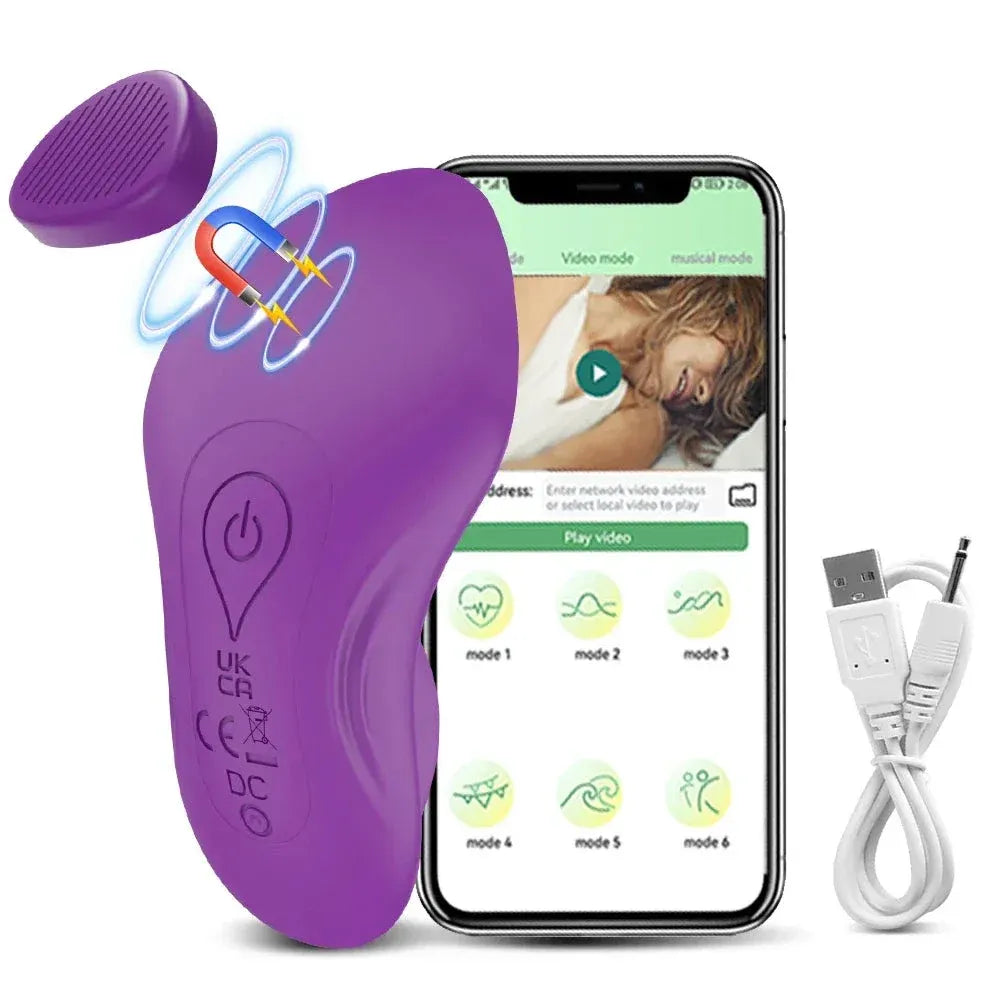 Bluetooth Wearable Vibrator for Women - Magnetic Egg Stimulator-7