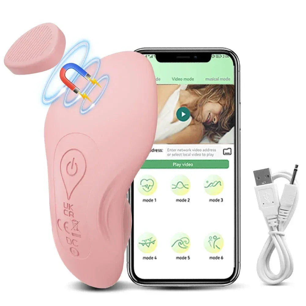 Bluetooth Wearable Vibrator for Women - Magnetic Egg Stimulator-10