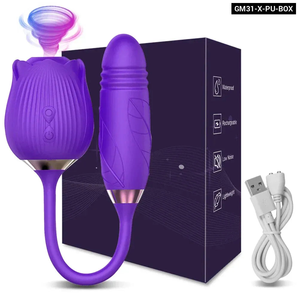 Clit Sucker Vibrator for Women Nipple Clit Stimulation Toy 18-12