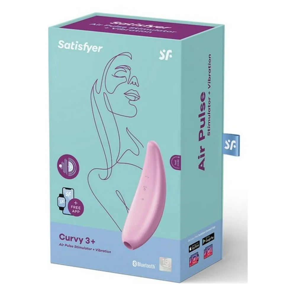 Clitoris Suction Stimulator By Satisfyer Curvy 3+ Pink-1