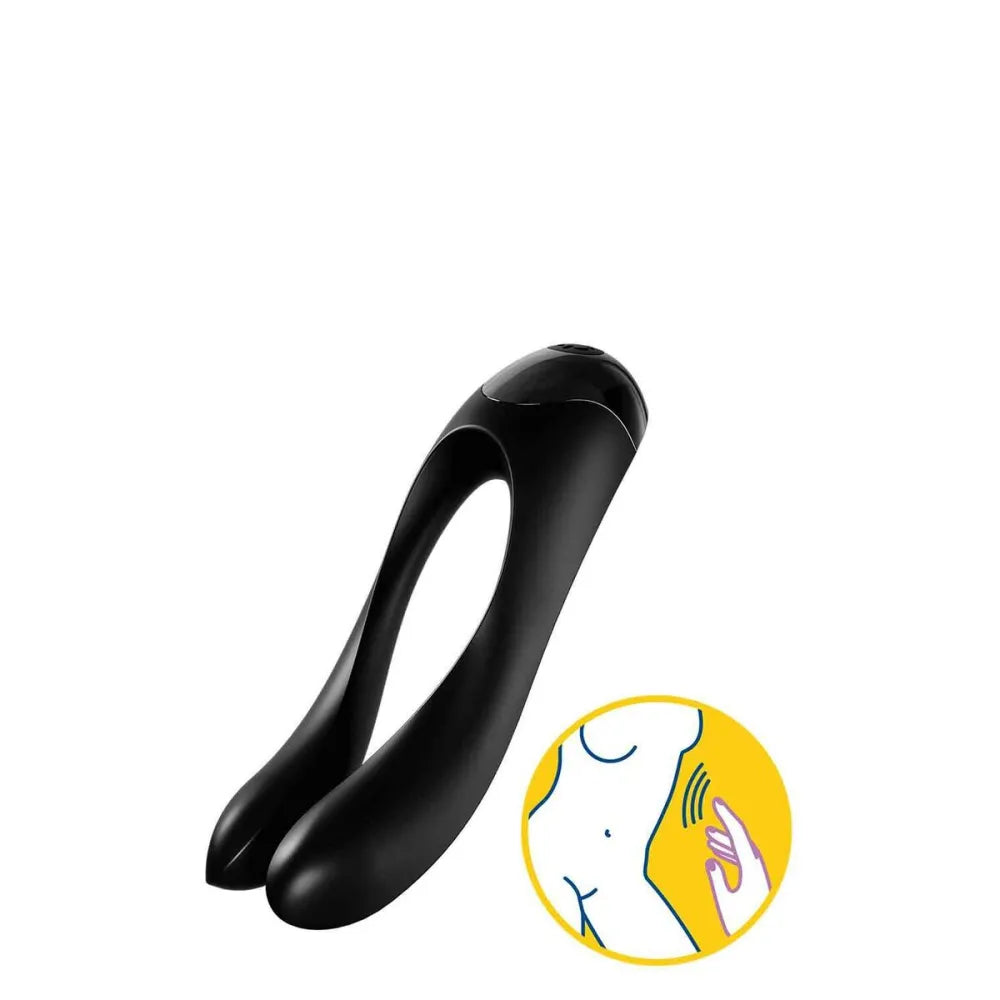 Couples Massager By Satisfyer Candy Cane Black-3