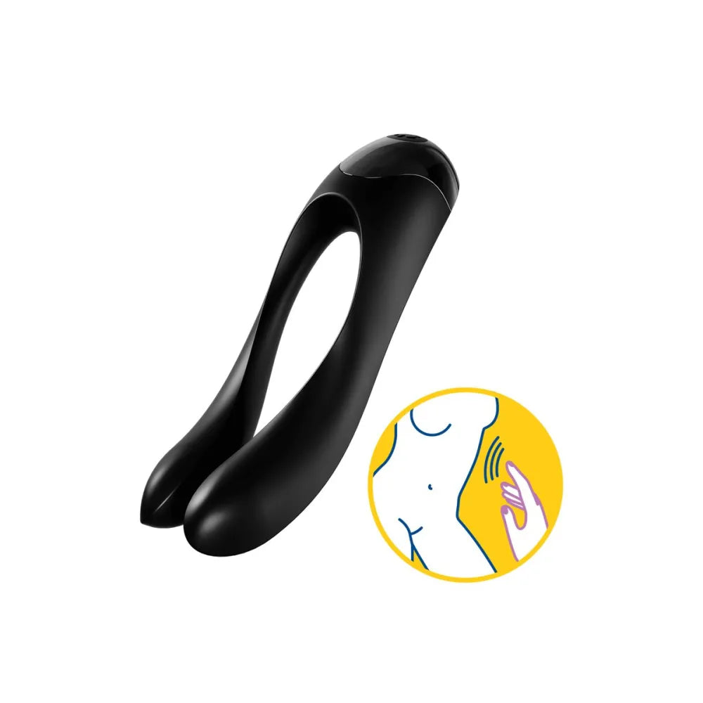 Couples Massager By Satisfyer Candy Cane Black-2