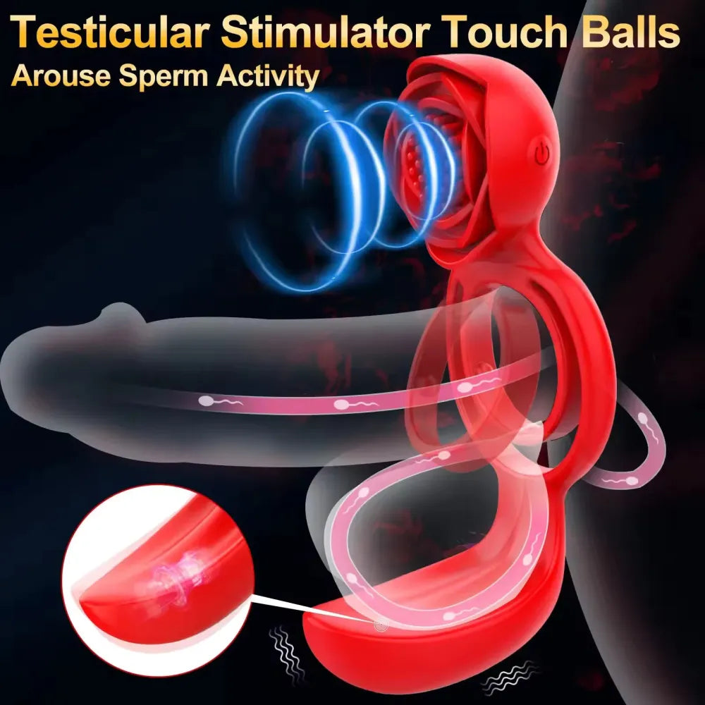 Delay Ejaculation Vibrating Cock Ring-1
