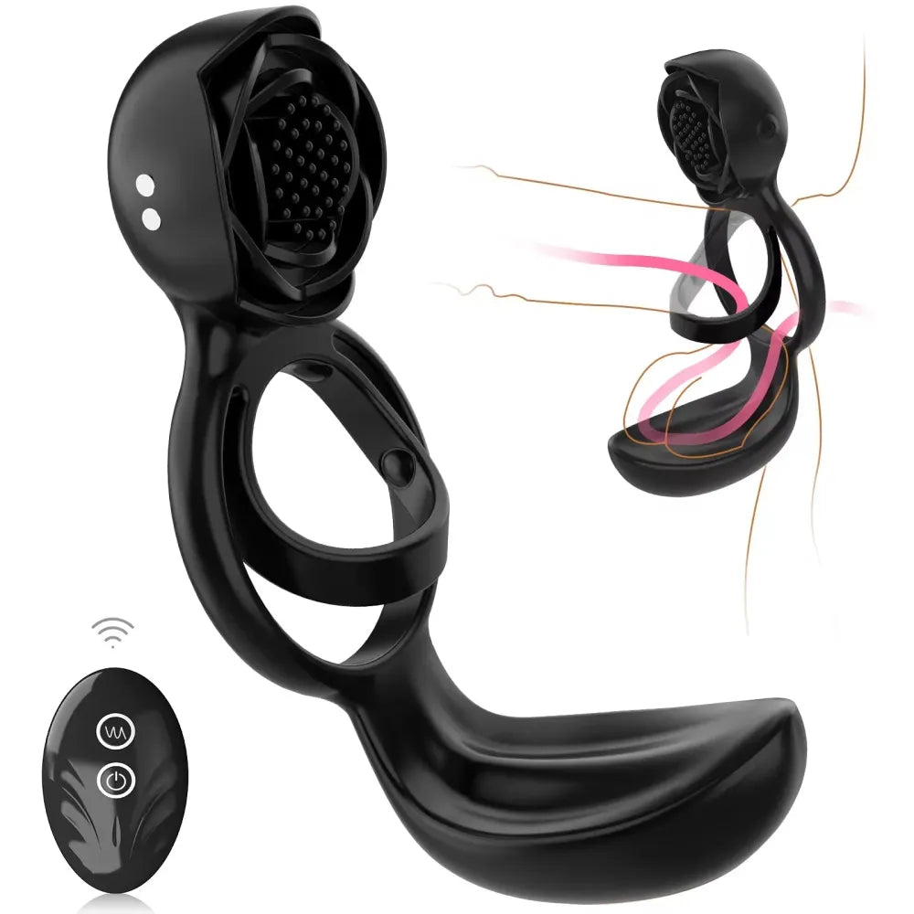 Delay Ejaculation Vibrating Cock Ring-6