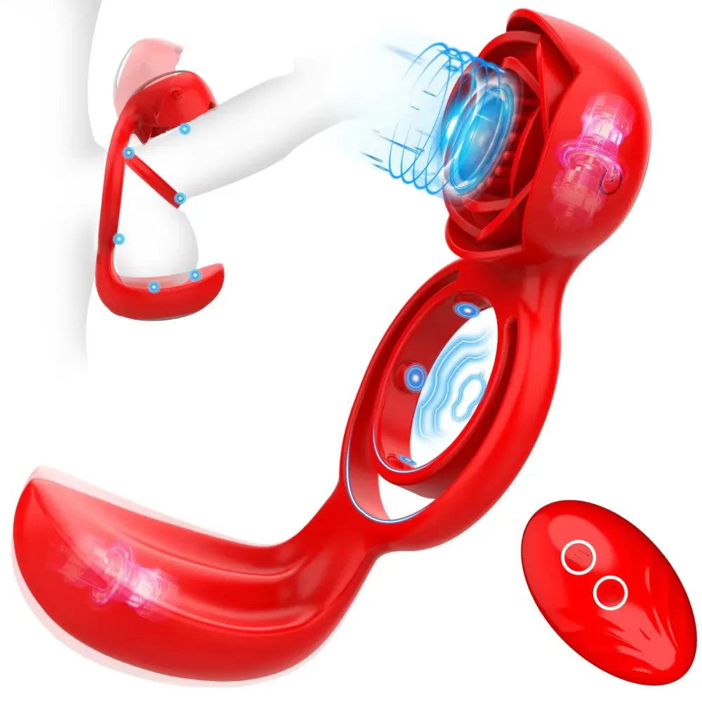 Delay Ejaculation Vibrating Cock Ring-5