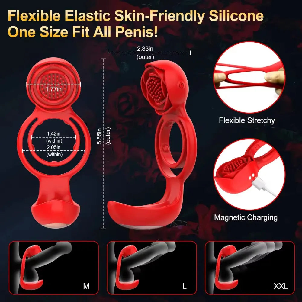 Delay Ejaculation Vibrating Cock Ring-2