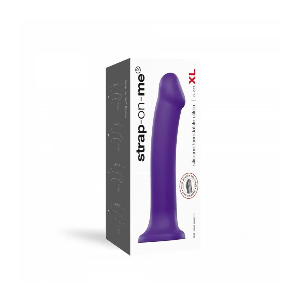 Dildo By Strap-On-Me Purple Silicone Xl Purple-1