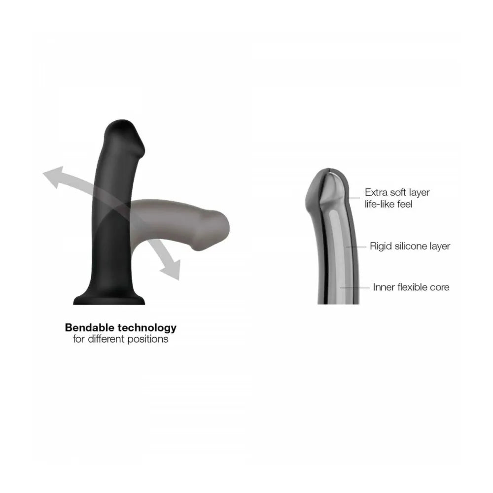 Dildo By StrapOnMe 6013151 L Black-3