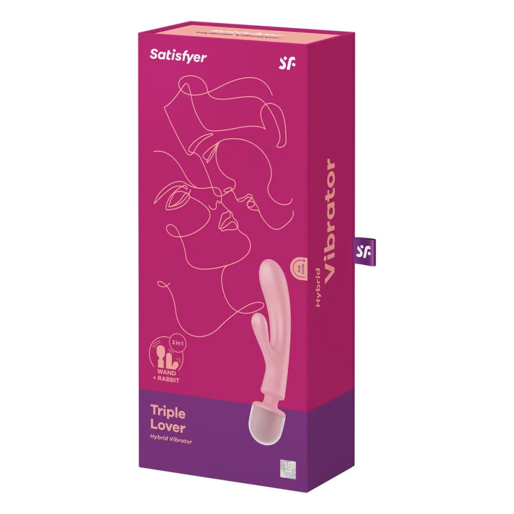 Dual Stimulation Vibe By Satisfyer Triple Lover Pink-1