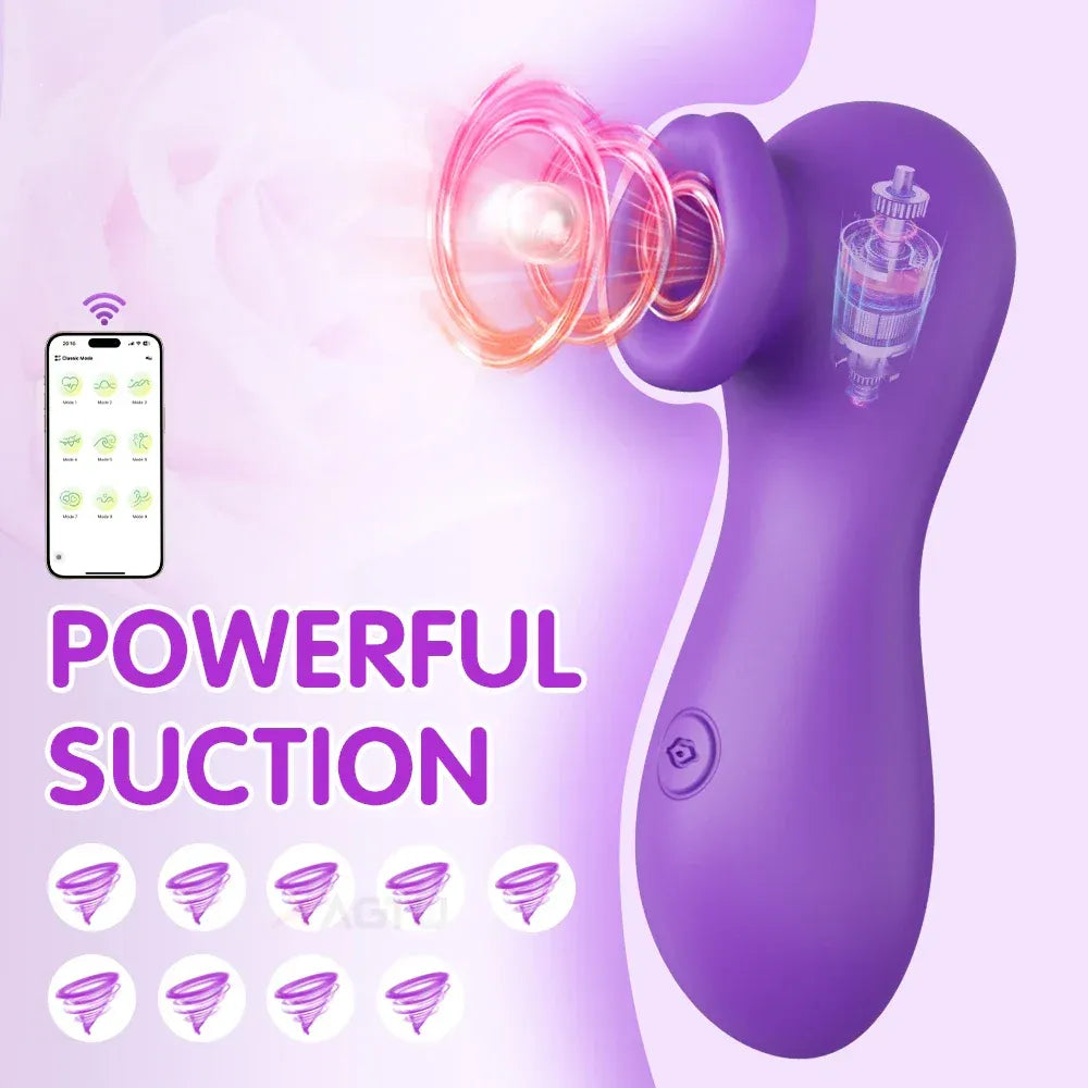 Female Clit Sucker Vibrator Vacuum Nipple Stimulator for Couples-2