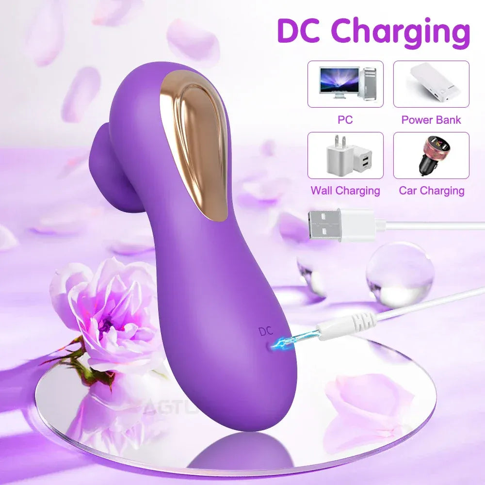 Female Clit Sucker Vibrator Vacuum Nipple Stimulator for Couples-3