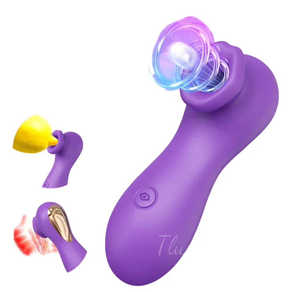Female Clit Sucker Vibrator Vacuum Nipple Stimulator for Couples-0