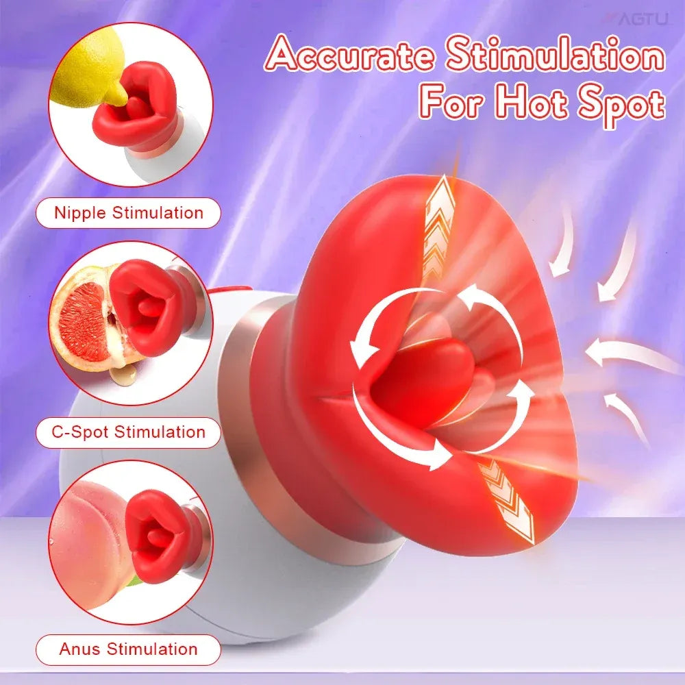 Female G Spot Vibrator for Oral Stimulation-3