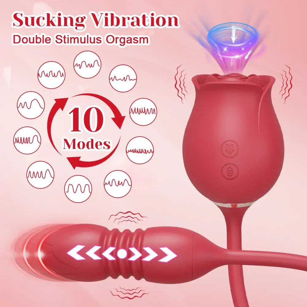 Female Masturbator Clit Sucker Vibrating Egg Nipple Stimulator-1