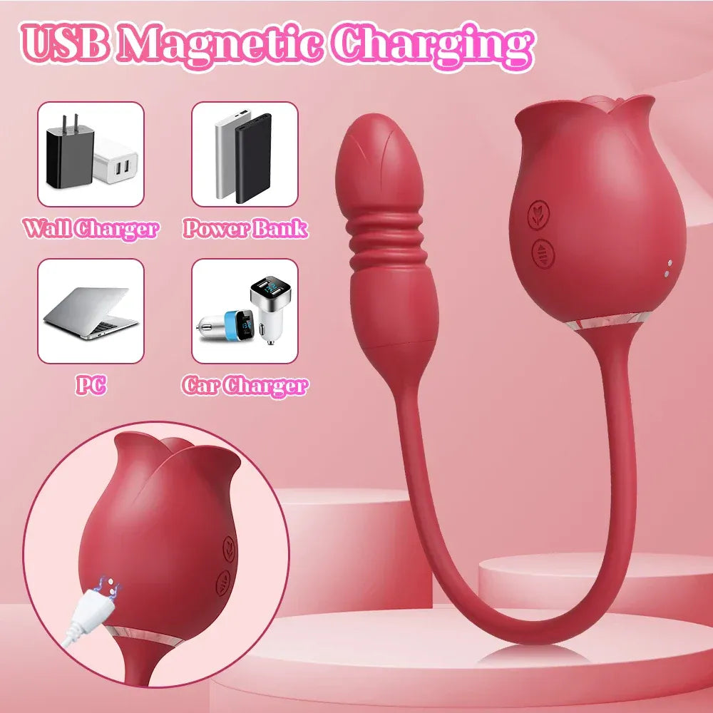 Female Masturbator Clit Sucker Vibrating Egg Nipple Stimulator-4