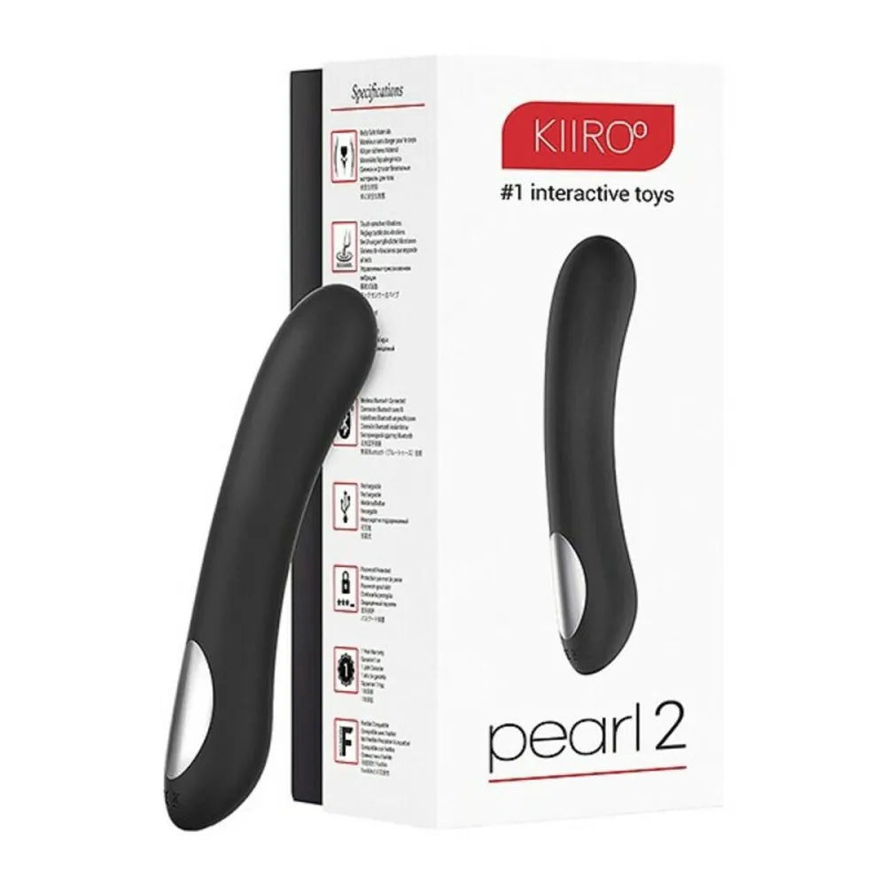 G-Spot Vibrator By Kiiroo Teledildonic Pearl Black-1