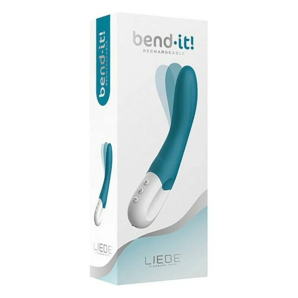 G-Spot Vibrator By Liebe Bend It Dark Blue Azul Océano 30 X 40 Cm-2