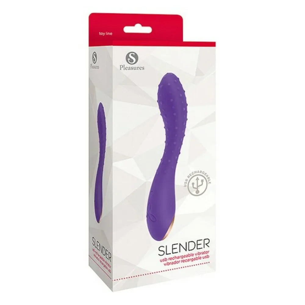 G-Spot Vibrator By S Pleasures Slender Purple-1
