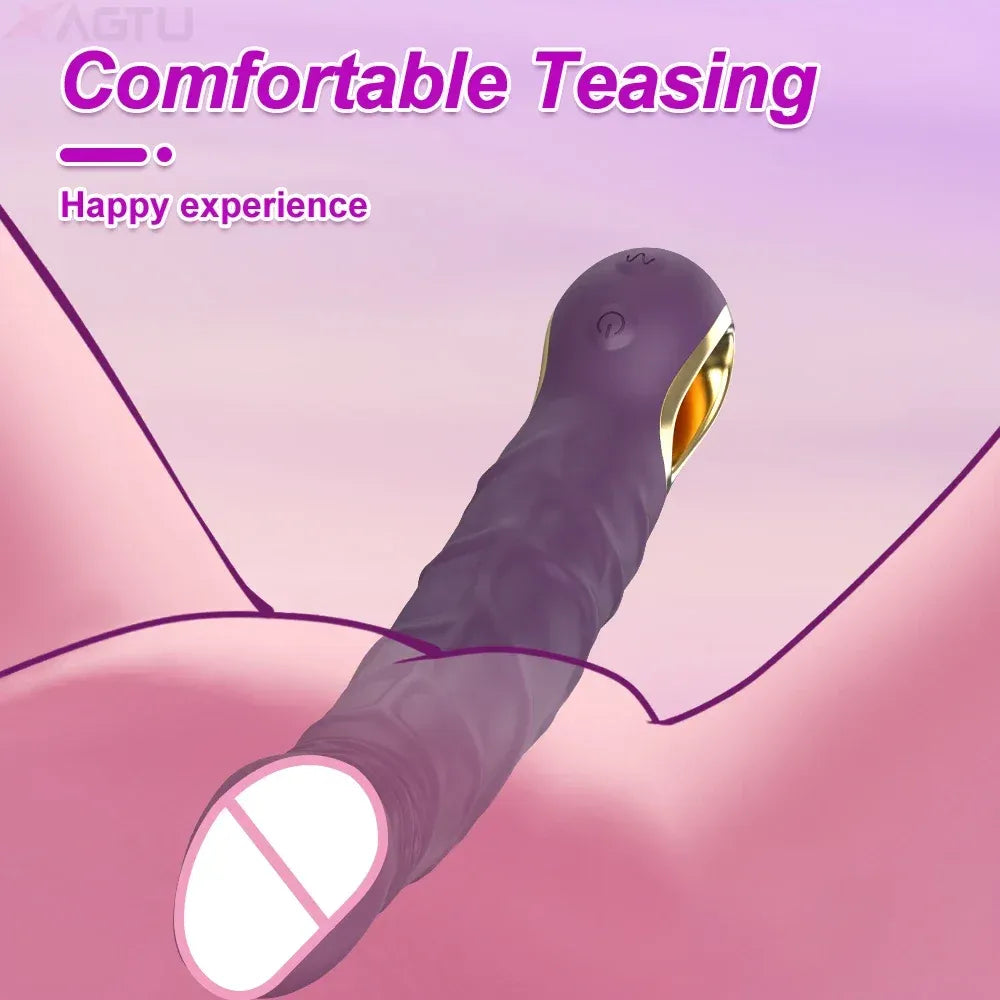 G Spot Vibrator Realistic Dildo Vibrator-1