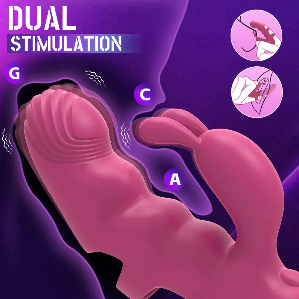 Heated Finger Vibrator for Couples - Clitoral & G-Spot Stimulation-3