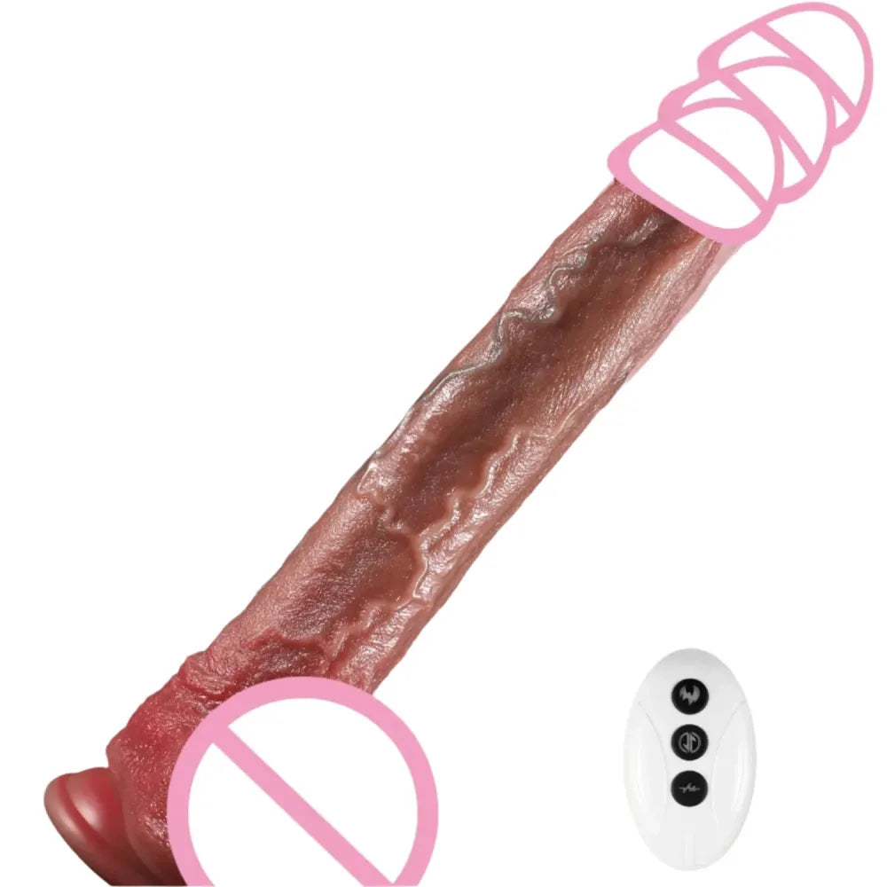 Heated Thrusting Dildo for G-Spot Stimulation-0