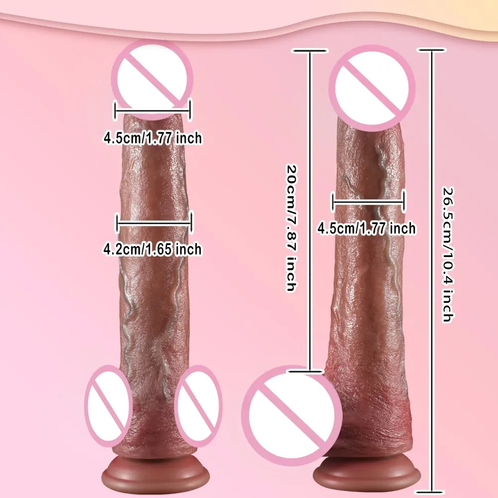 Heated Thrusting Dildo for G-Spot Stimulation-5