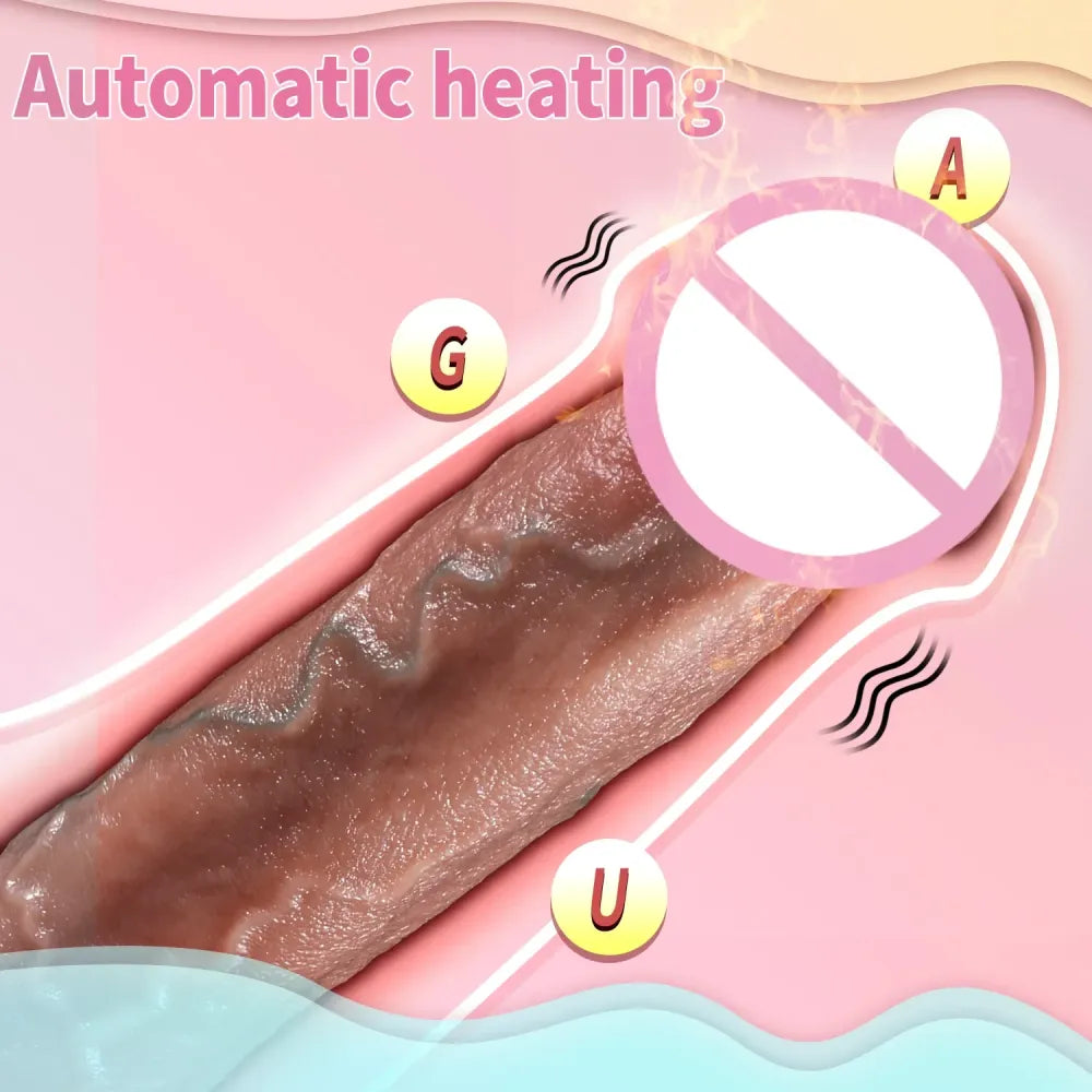 Heated Thrusting Dildo for G-Spot Stimulation-3