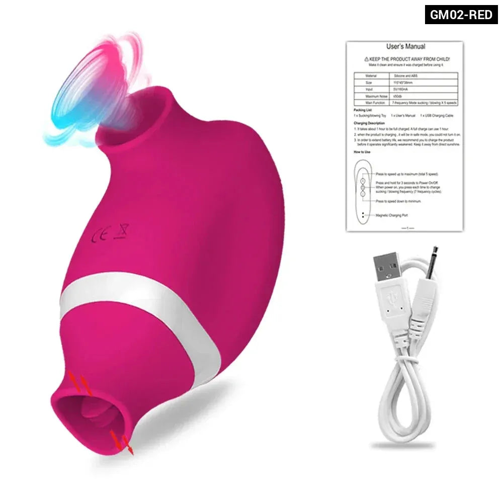 Intense Clit Sucker Oral Tongue Vibrator for Women-7
